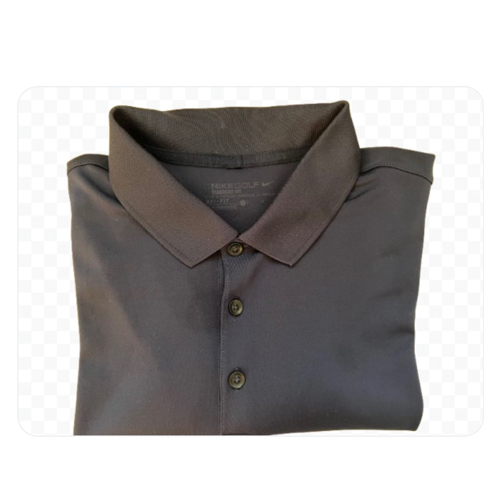Nike Men's Navy Golf Polo Short Sleeve Sport Shirt Size L - Picture 6 of 8